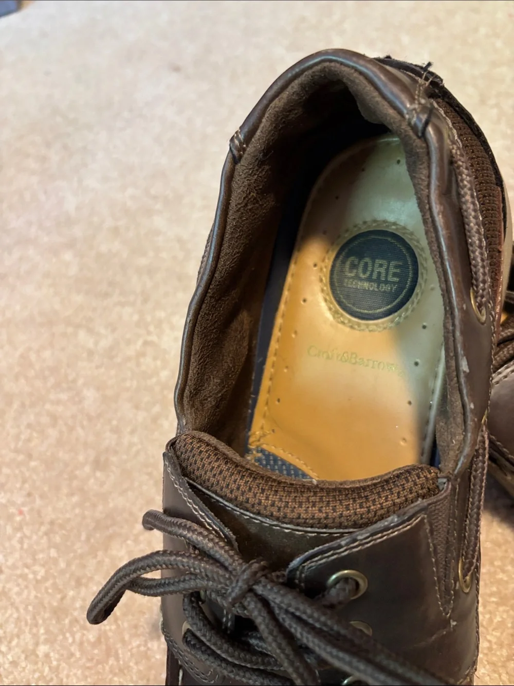 Croft & Barrow Brown Leather Casual Boat Shoes Men’s Size 10 1/2 Medium